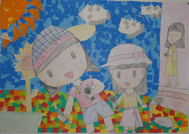 金太郎絵画展小学校5年生の作品